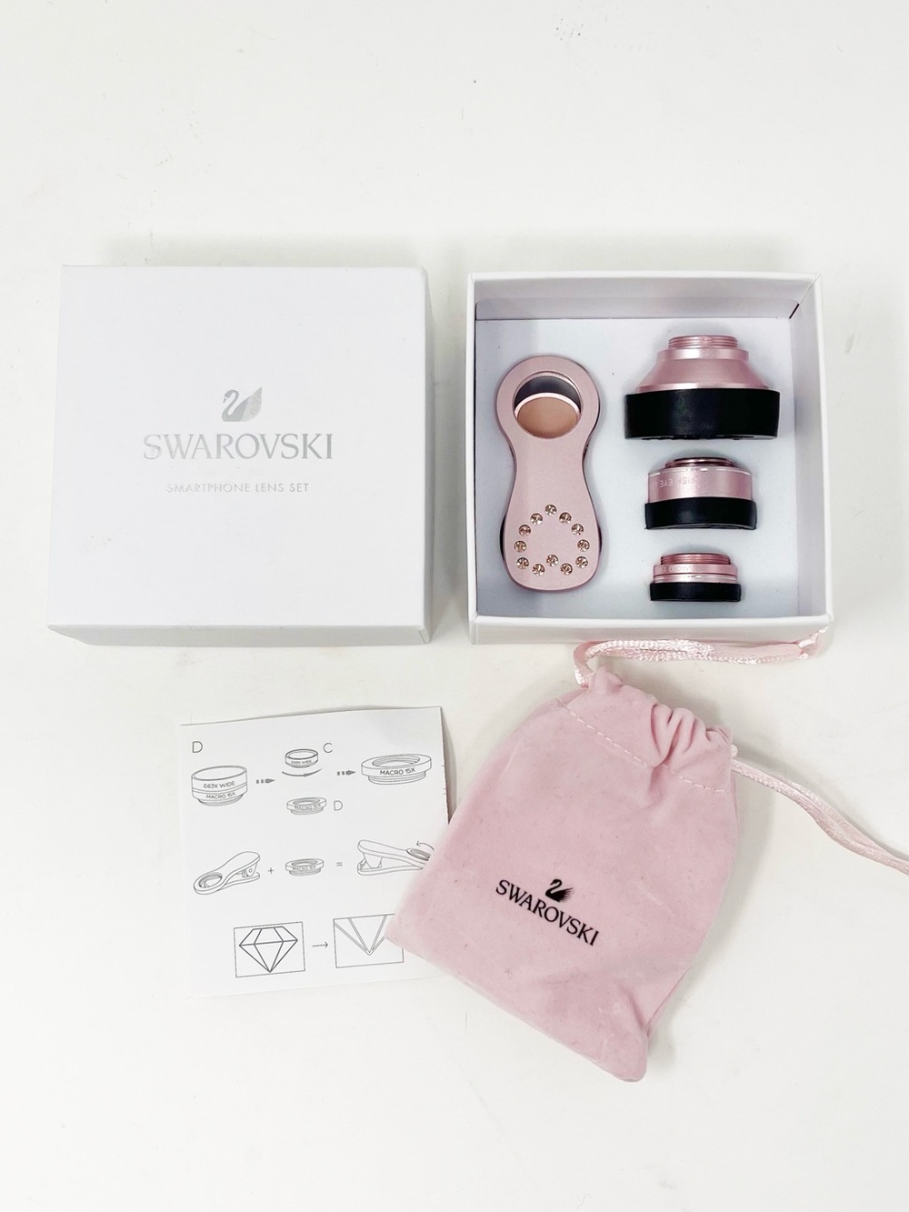 Swarovski Smartphone Lens Set - Kaleidoscope, Fish Eye, Macro 5493075